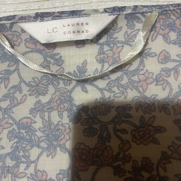 Lauren Conrad Juniors Long Floral Ruana One Size Fits Most - Picture 3 of 3